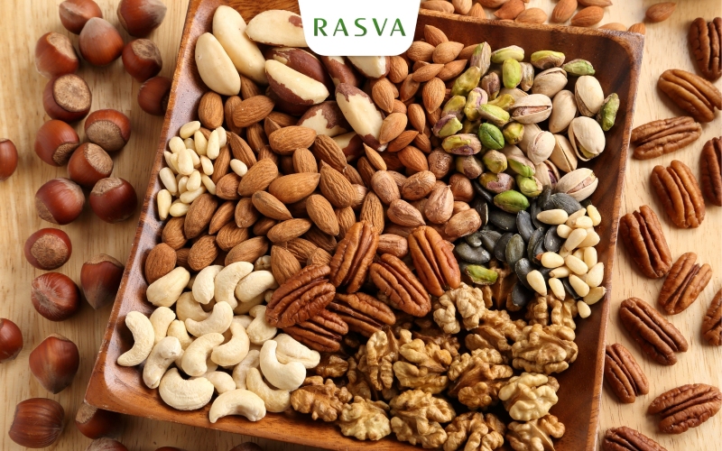 Các loại hạt là nguồn cung cấp dinh dưỡng phong phú